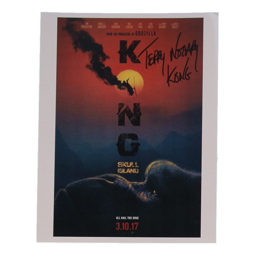 Terry Notary Signed "Kong: Skull Island" 8.5x11 Poster Inscribed "Kong" (JSA) at PristineAuction.com Terry Notary Signed "Kong: Skull Island" 8.5x11 Poster Inscribed "Kong" (JSA) at PristineAuction.com