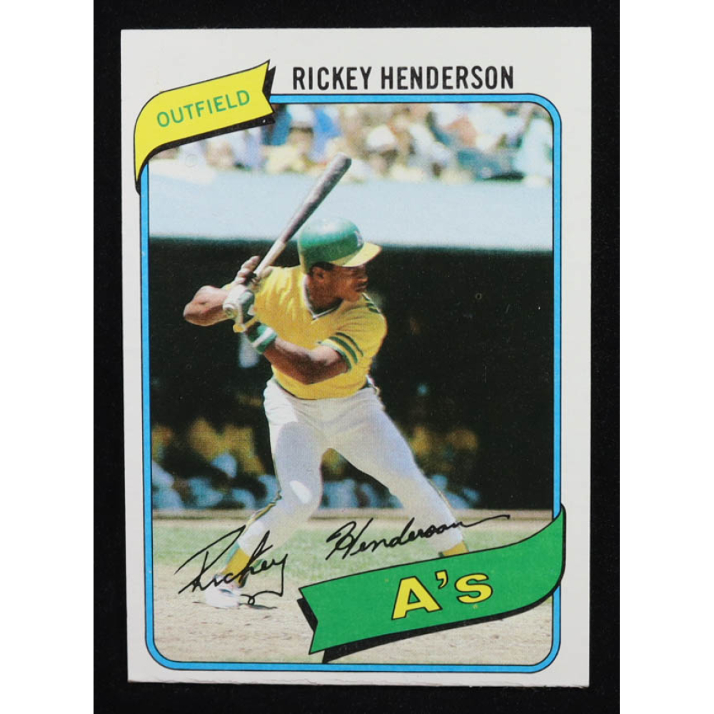 Ricky Henderson 1980 Topps #482 RC at PristineAuction.com