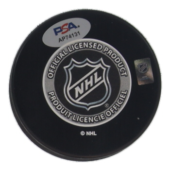 Terik Parascak Signed 2024 NHL Draft Logo Hockey Puck (PSA) at PristineAuction.com Terik Parascak Signed 2024 NHL Draft Logo Hockey Puck (PSA) at PristineAuction.com