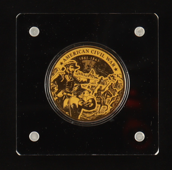 US Military History - American Civil War 1/200oz .999 Fine Gold Coin at PristineAuction.com US Military History - American Civil War 1/200oz .999 Fine Gold Coin at PristineAuction.com