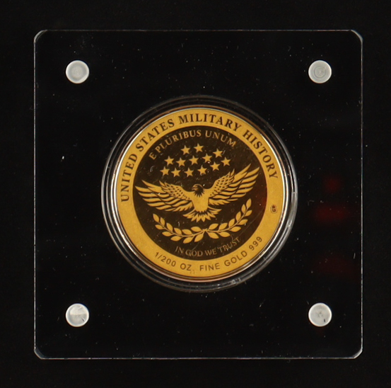 US Military History - American Civil War 1/200oz .999 Fine Gold Coin at PristineAuction.com US Military History - American Civil War 1/200oz .999 Fine Gold Coin at PristineAuction.com
