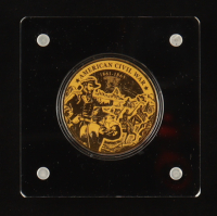 US Military History - American Civil War 1/200oz .999 Fine Gold Coin at PristineAuction.com