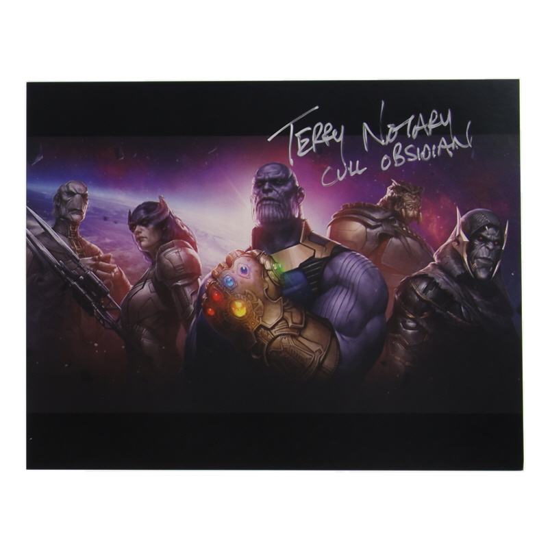 Terry Notary Signed "Avengers: Infinity War" 8x10 Poster Inscribed "Cull Obsidian" (JSA) at PristineAuction.com Terry Notary Signed "Avengers: Infinity War" 8x10 Poster Inscribed "Cull Obsidian" (JSA) at PristineAuction.com