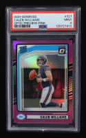 Caleb Williams 2024 Donruss Optic Rated Rookies Preview Pink #327 RC (PSA 9) at PristineAuction.com