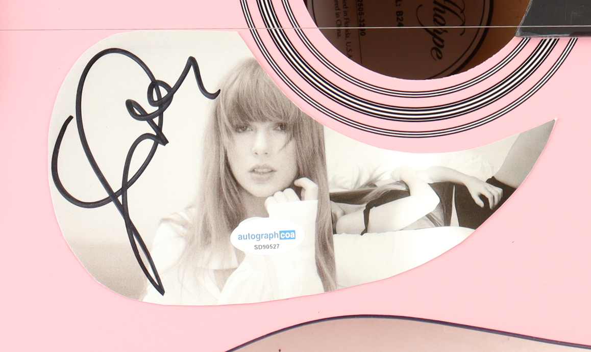 Taylor Swift Guitar with Signed Custom Insert Pickguard (ACOA) at PristineAuction.com Taylor Swift Guitar with Signed Custom Insert Pickguard (ACOA) at PristineAuction.com