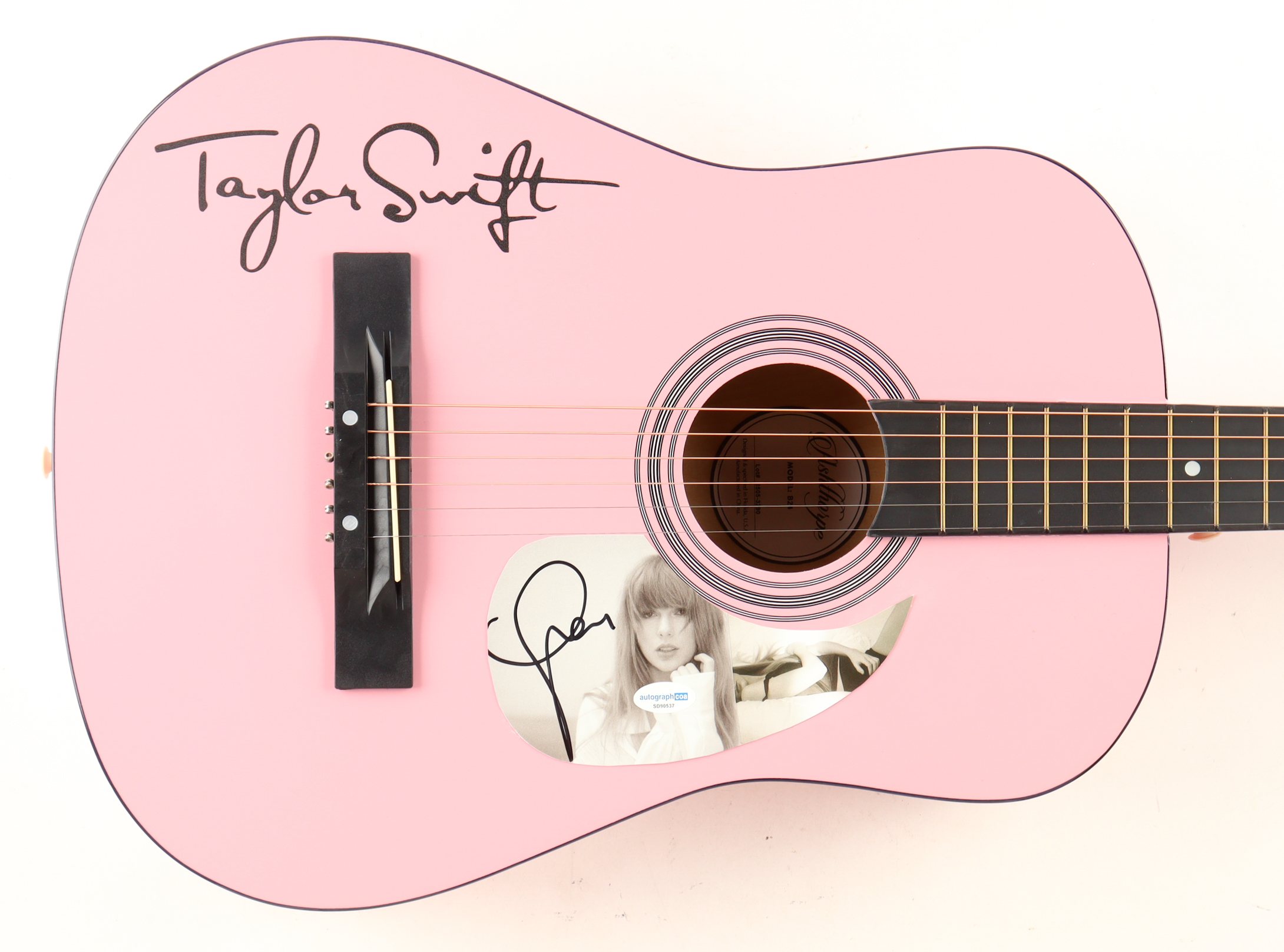 Taylor Swift Guitar with Signed Custom Insert Pickguard (ACOA) at PristineAuction.com Taylor Swift Guitar with Signed Custom Insert Pickguard (ACOA) at PristineAuction.com