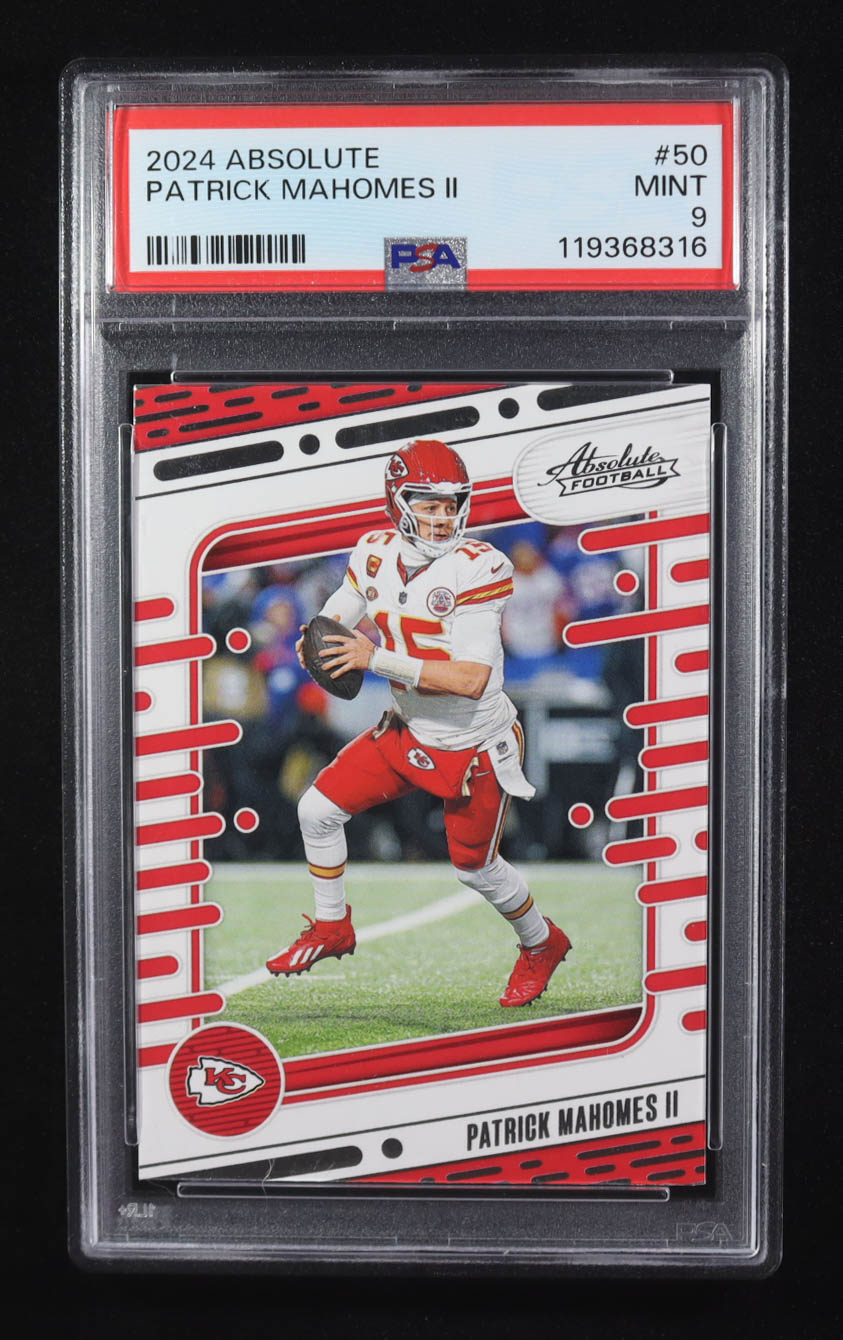 Patrick Mahomes II 2024 Absolute #50 (PSA 9) at PristineAuction.com Patrick Mahomes II 2024 Absolute #50 (PSA 9) at PristineAuction.com