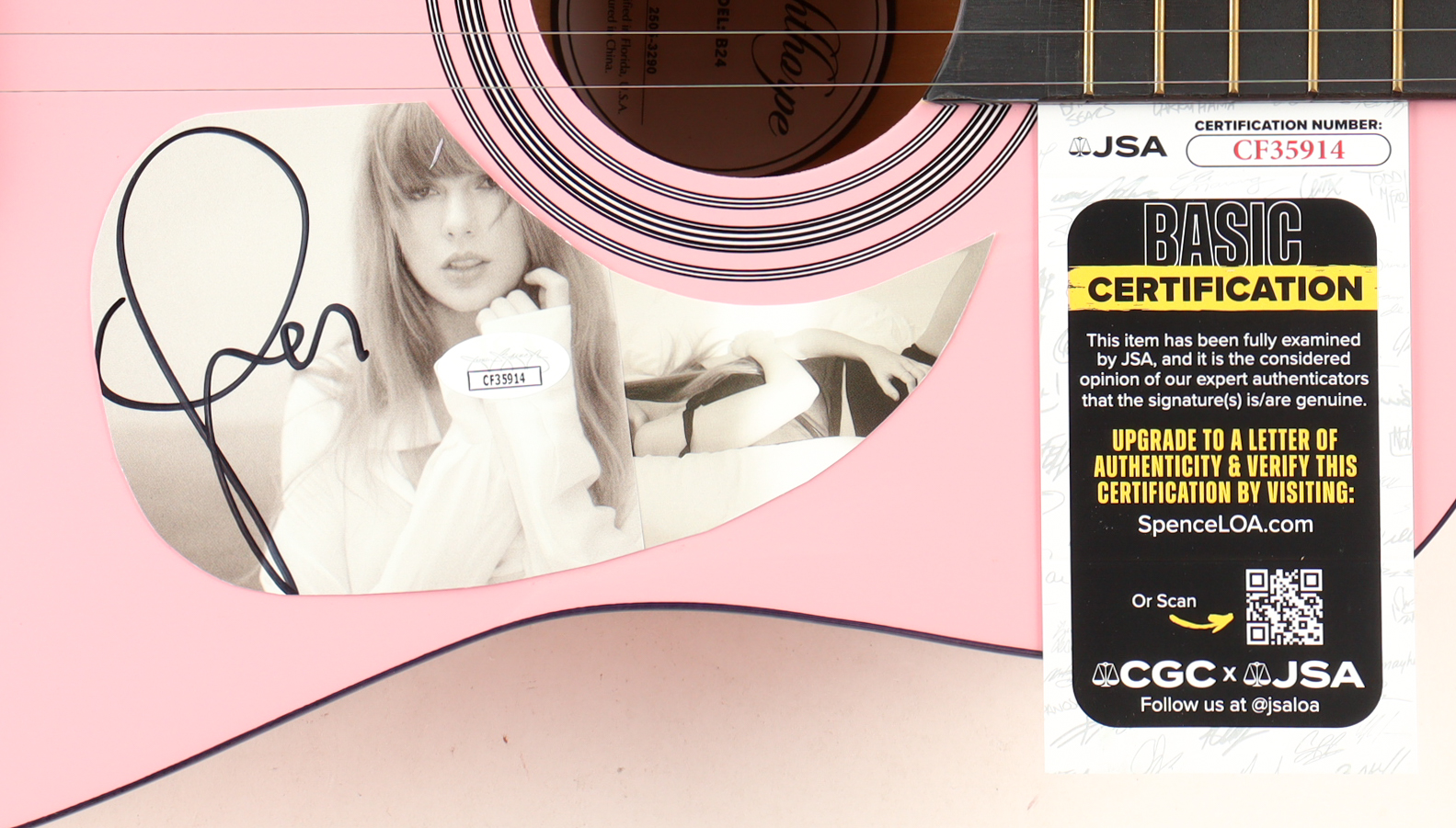 Taylor Swift Guitar with Signed Custom Insert Pickguard (JSA) at PristineAuction.com Taylor Swift Guitar with Signed Custom Insert Pickguard (JSA) at PristineAuction.com