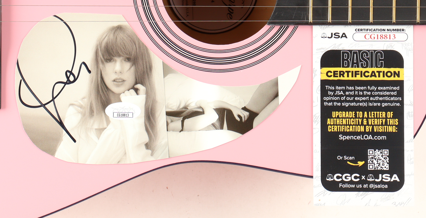 Taylor Swift Guitar with Signed Custom Insert Pickguard (JSA) at PristineAuction.com Taylor Swift Guitar with Signed Custom Insert Pickguard (JSA) at PristineAuction.com