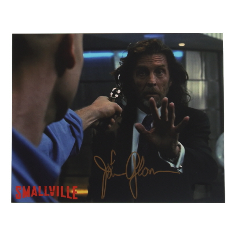 John Glover Signed "Smallville" 8x10 Photo (JSA) at PristineAuction.com John Glover Signed "Smallville" 8x10 Photo (JSA) at PristineAuction.com