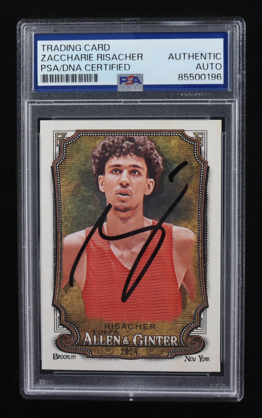 Zaccharie Risacher Signed 2024 Topps Allen and Ginter #245 RC (PSA) at PristineAuction.com Zaccharie Risacher Signed 2024 Topps Allen and Ginter #245 RC (PSA) at PristineAuction.com