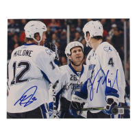 Ryan Malone, Martin St. Louis & Vincent Lecavalier Signed Lightning 8x10 Photo (Beckett) at PristineAuction.com