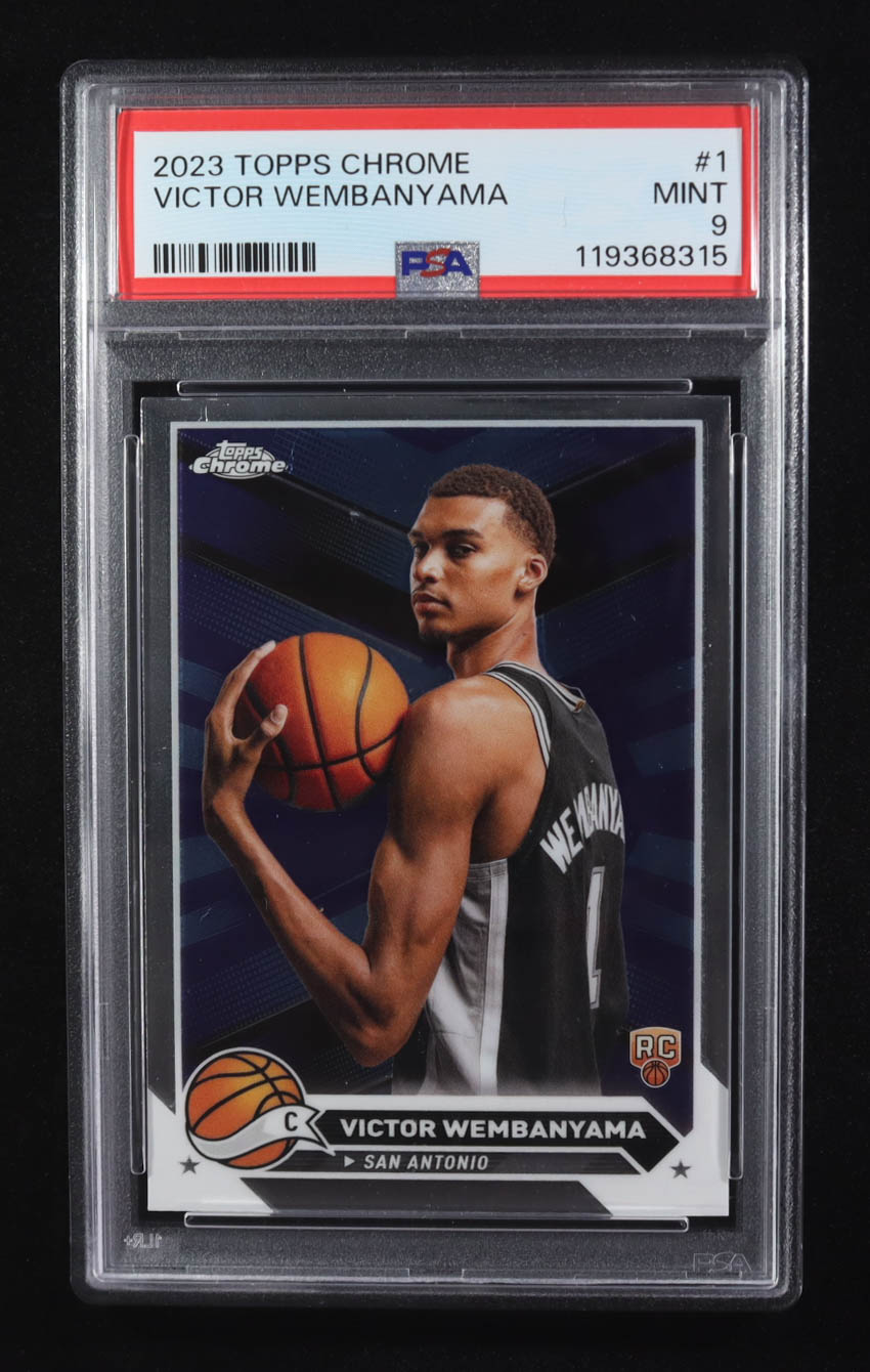 Victor Wembanyama 2023 Topps Chrome #1 RC (PSA 9) at PristineAuction.com Victor Wembanyama 2023 Topps Chrome #1 RC (PSA 9) at PristineAuction.com
