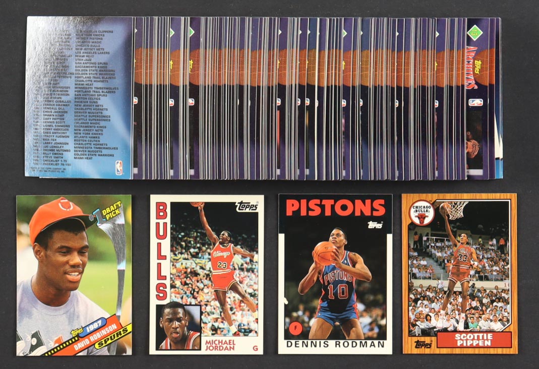 1992-93 Topps Archives Basketball Complete Set of (150) Cards With Michael Jordan #52, David Robinson #7, Dennis Rodman #86, Scottie Pippen #97 at PristineAuction.com 1992-93 Topps Archives Basketball Complete Set of (150) Cards With Michael Jordan #52, David Robinson #7, Dennis Rodman #86, Scottie Pippen #97 at PristineAuction.com