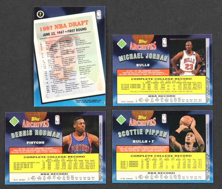 1992-93 Topps Archives Basketball Complete Set of (150) Cards With Michael Jordan #52, David Robinson #7, Dennis Rodman #86, Scottie Pippen #97 at PristineAuction.com 1992-93 Topps Archives Basketball Complete Set of (150) Cards With Michael Jordan #52, David Robinson #7, Dennis Rodman #86, Scottie Pippen #97 at PristineAuction.com