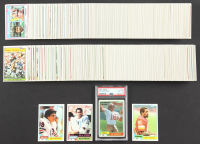 1981 Topps Football Complete Set of (528) Cards with Joe Montana #216 RC (PSA 8), Art Monk #194 RC, Dan Hampton #316 RC, Kellen Winslow #150 RC at PristineAuction.com