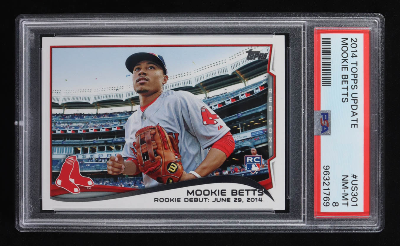 Mookie Betts 2014 Topps Update #US301 RC (PSA 8) at PristineAuction.com Mookie Betts 2014 Topps Update #US301 RC (PSA 8) at PristineAuction.com