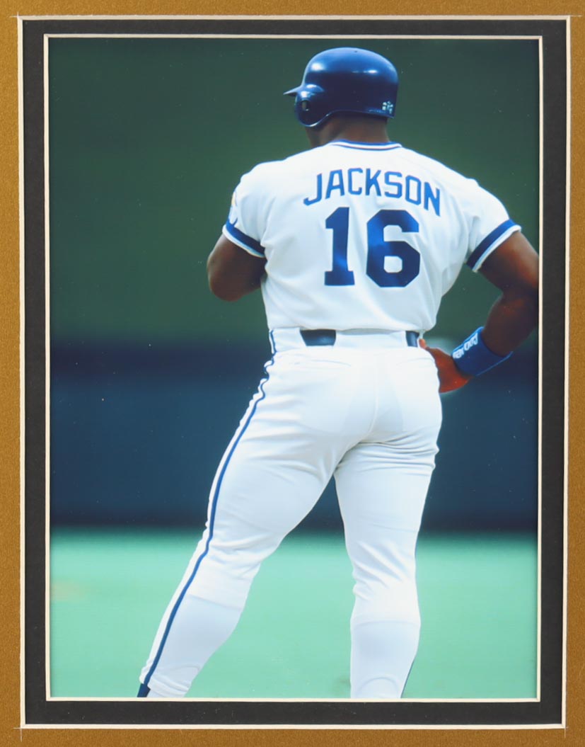 Bo Jackson Signed Custom Framed Jersey Display with Title Plaque (Beckett) at PristineAuction.com Bo Jackson Signed Custom Framed Jersey Display with Title Plaque (Beckett) at PristineAuction.com