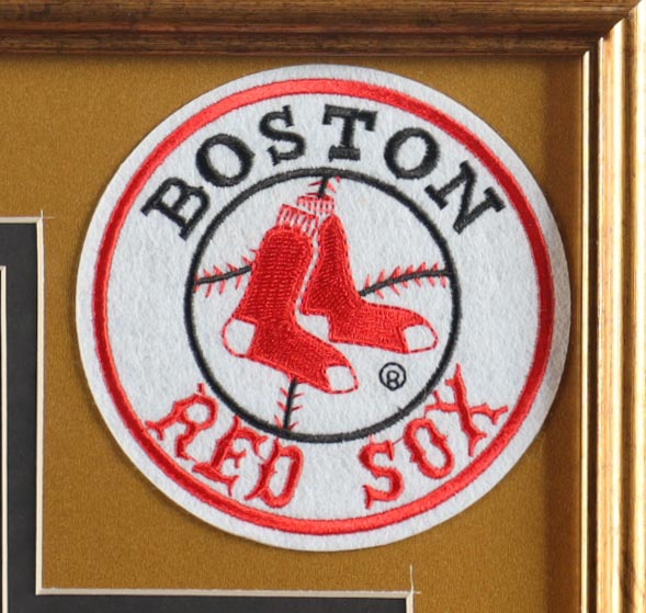 Ted Williams Signed Custom Framed Cut Display with Jersey & Williams Pin (PSA) at PristineAuction.com Ted Williams Signed Custom Framed Cut Display with Jersey & Williams Pin (PSA) at PristineAuction.com