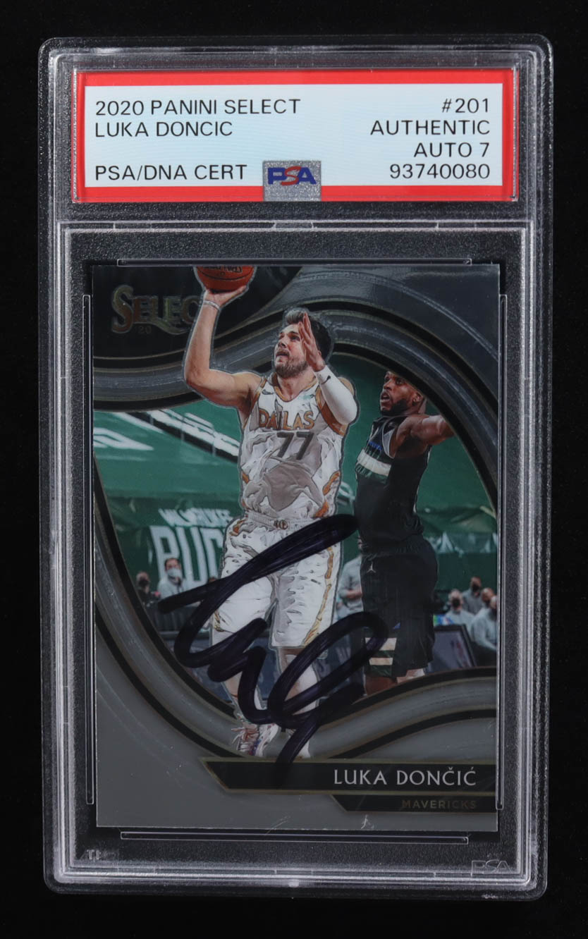 Luka Doncic Signed 2020-21 Select #201 (PSA | Auto Grade 7) at PristineAuction.com Luka Doncic Signed 2020-21 Select #201 (PSA | Auto Grade 7) at PristineAuction.com