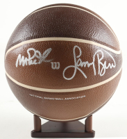 Magic Johnson & Larry Bird Signed NBA Basketball (PSA & Beckett) at PristineAuction.com