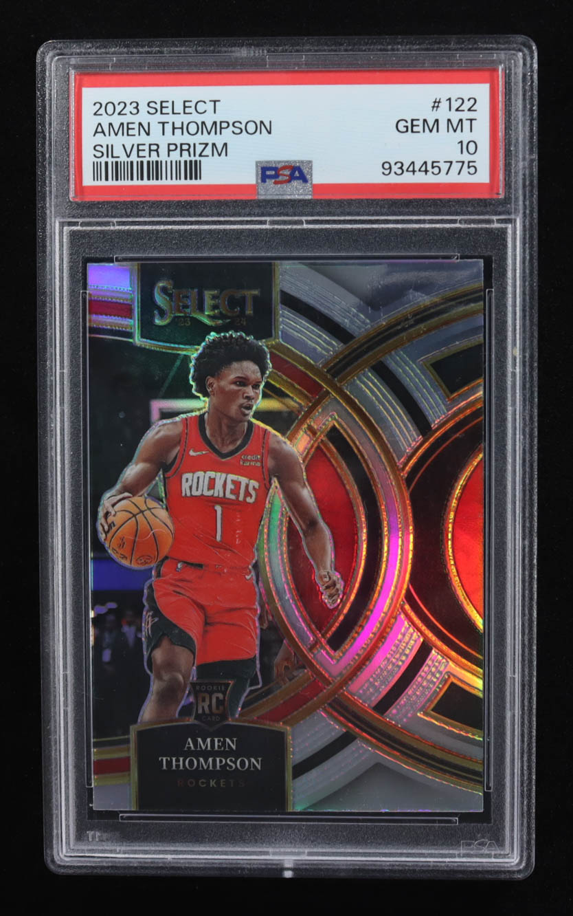 Amen Thompson 2023-24 Select Prizms Silver #122 RC (PSA 10) at PristineAuction.com Amen Thompson 2023-24 Select Prizms Silver #122 RC (PSA 10) at PristineAuction.com