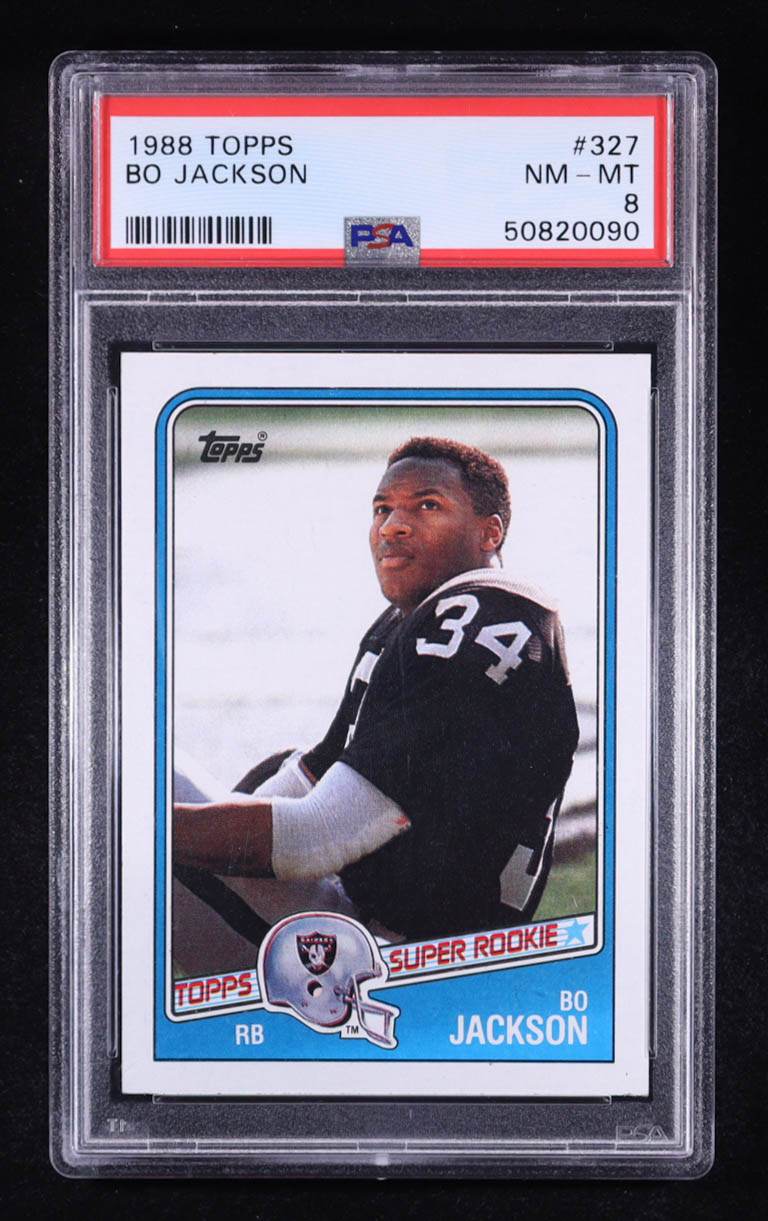 Bo Jackson 1988 Topps #327 RC (PSA 8) at PristineAuction.com Bo Jackson 1988 Topps #327 RC (PSA 8) at PristineAuction.com