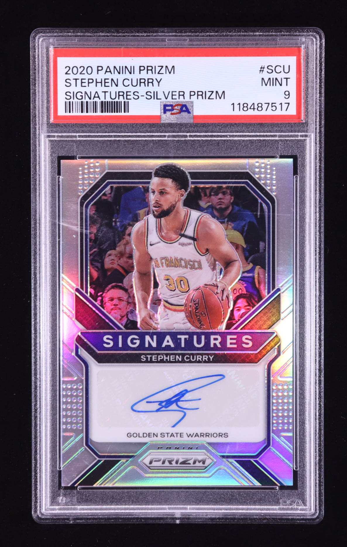 Stephen Curry 2020-21 Panini Prizm Signatures Prizms Silver #33 (PSA 9) at PristineAuction.com Stephen Curry 2020-21 Panini Prizm Signatures Prizms Silver #33 (PSA 9) at PristineAuction.com