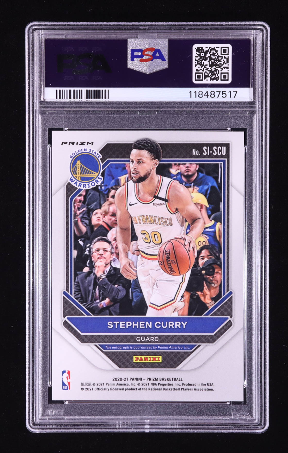 Stephen Curry 2020-21 Panini Prizm Signatures Prizms Silver #33 (PSA 9) at PristineAuction.com Stephen Curry 2020-21 Panini Prizm Signatures Prizms Silver #33 (PSA 9) at PristineAuction.com