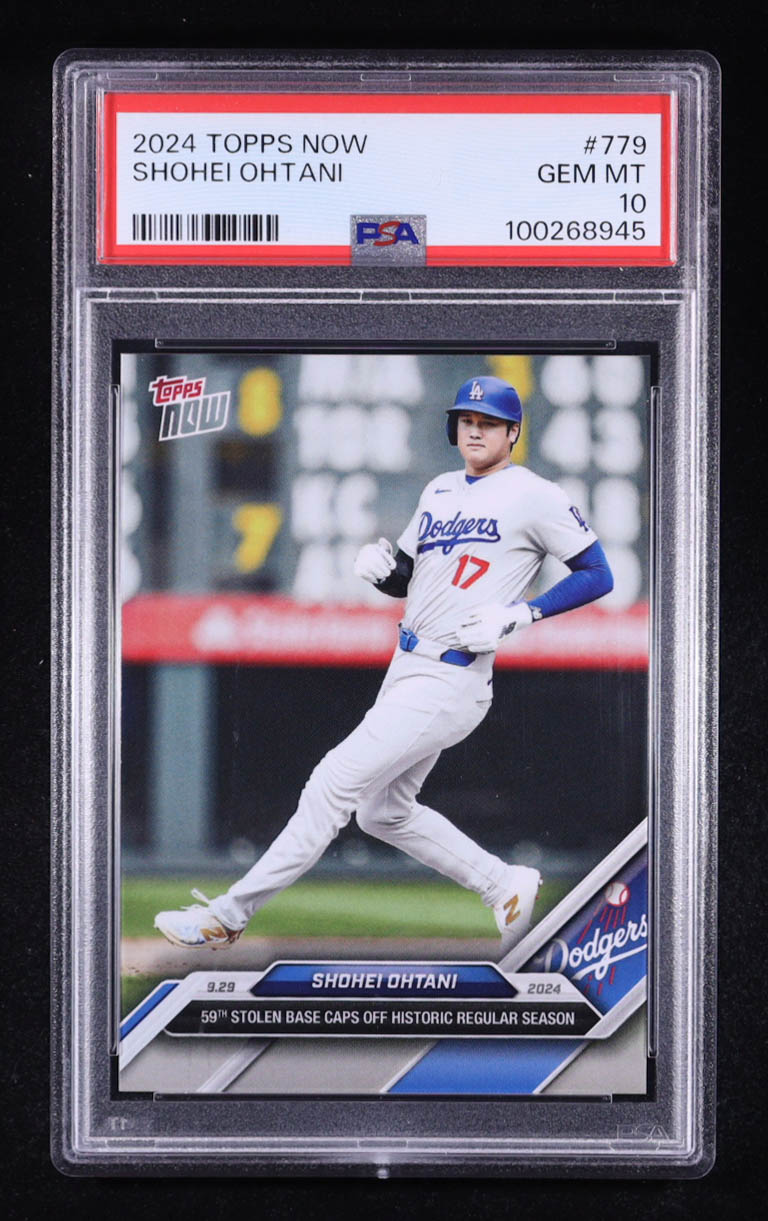 Shohei Ohtani 2024 Topps Now #779 (PSA 10) at PristineAuction.com Shohei Ohtani 2024 Topps Now #779 (PSA 10) at PristineAuction.com