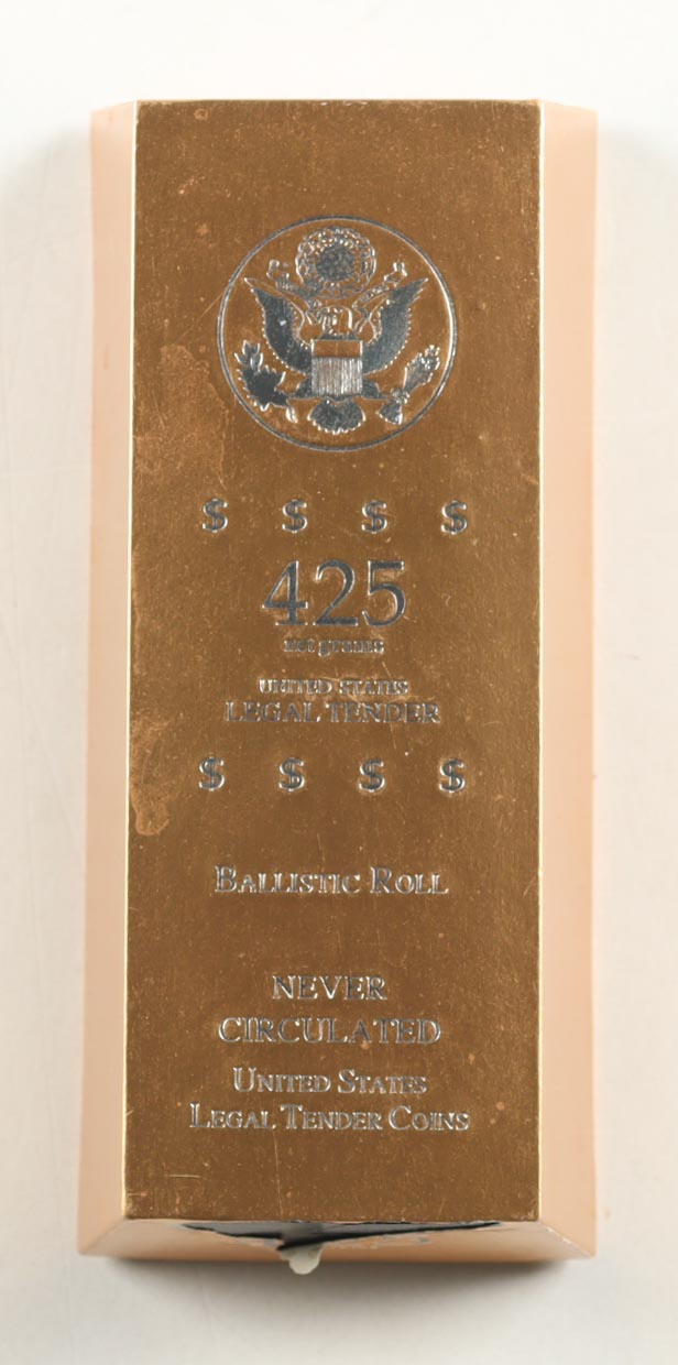 Ballistic Roll of 2007-D George Washington Presidential Uncirculated $1 Coins with (50) Coins at PristineAuction.com Ballistic Roll of 2007-D George Washington Presidential Uncirculated $1 Coins with (50) Coins at PristineAuction.com
