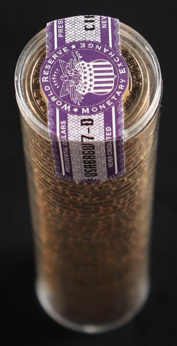 Ballistic Roll of 2007-D George Washington Presidential Uncirculated $1 Coins with (50) Coins at PristineAuction.com Ballistic Roll of 2007-D George Washington Presidential Uncirculated $1 Coins with (50) Coins at PristineAuction.com