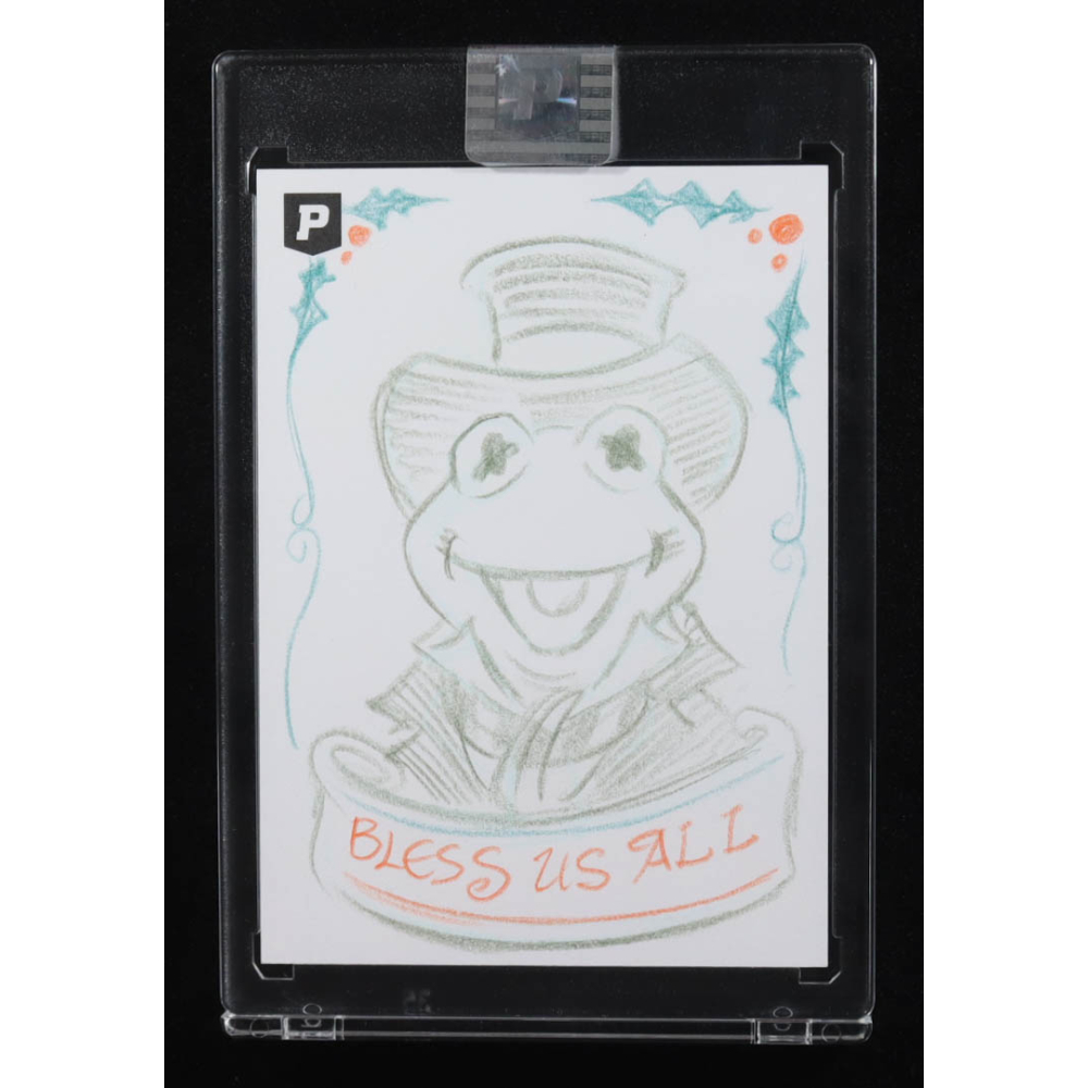 Kermit The Frog | The Muppets | Original Art Sketch Card by Guy Gilchrist (1/1 Original Art) at PristineAuction.com