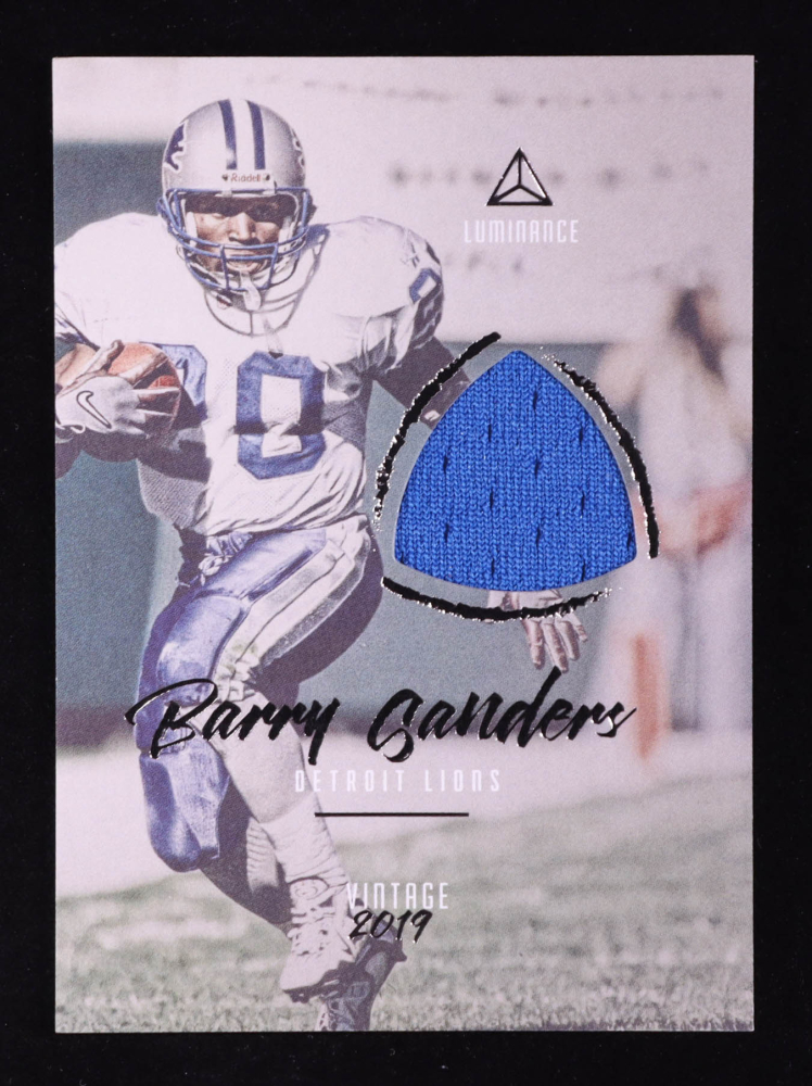 Barry Sanders 2019 Panini Luminance Vintage Materials #3