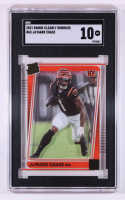 Ja'Marr Chase 2021 Panini Clearly Donruss #63 RR RC (SGC 10) at PristineAuction.com