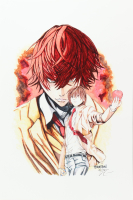"Light Yagami" Death Note LE 12x18 Lithograph By Brian Barton #/250 (PA) at PristineAuction.com
