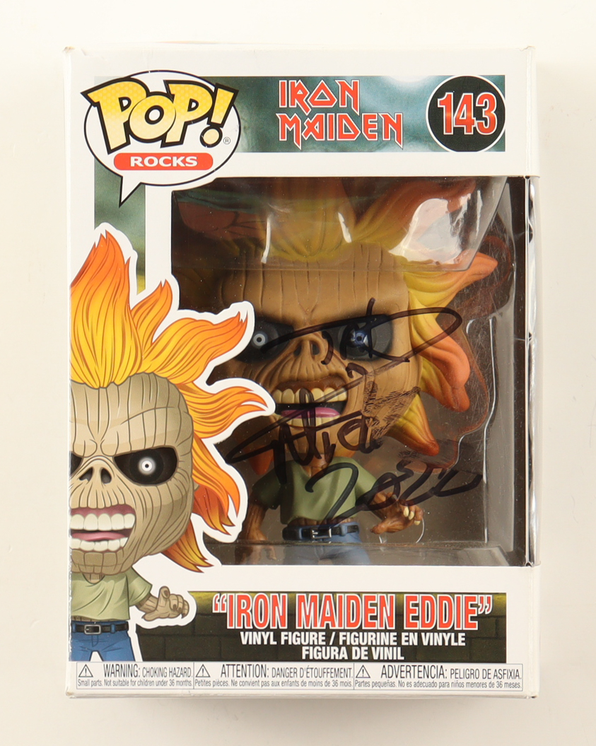 Nicko McBrain Signed "Iron Maiden" #143 "Iron Maiden Eddie" Funko Pop! Vinyl Figure (PSA) at PristineAuction.com Nicko McBrain Signed "Iron Maiden" #143 "Iron Maiden Eddie" Funko Pop! Vinyl Figure (PSA) at PristineAuction.com