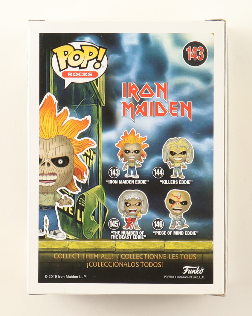 Nicko McBrain Signed "Iron Maiden" #143 "Iron Maiden Eddie" Funko Pop! Vinyl Figure (PSA) at PristineAuction.com Nicko McBrain Signed "Iron Maiden" #143 "Iron Maiden Eddie" Funko Pop! Vinyl Figure (PSA) at PristineAuction.com