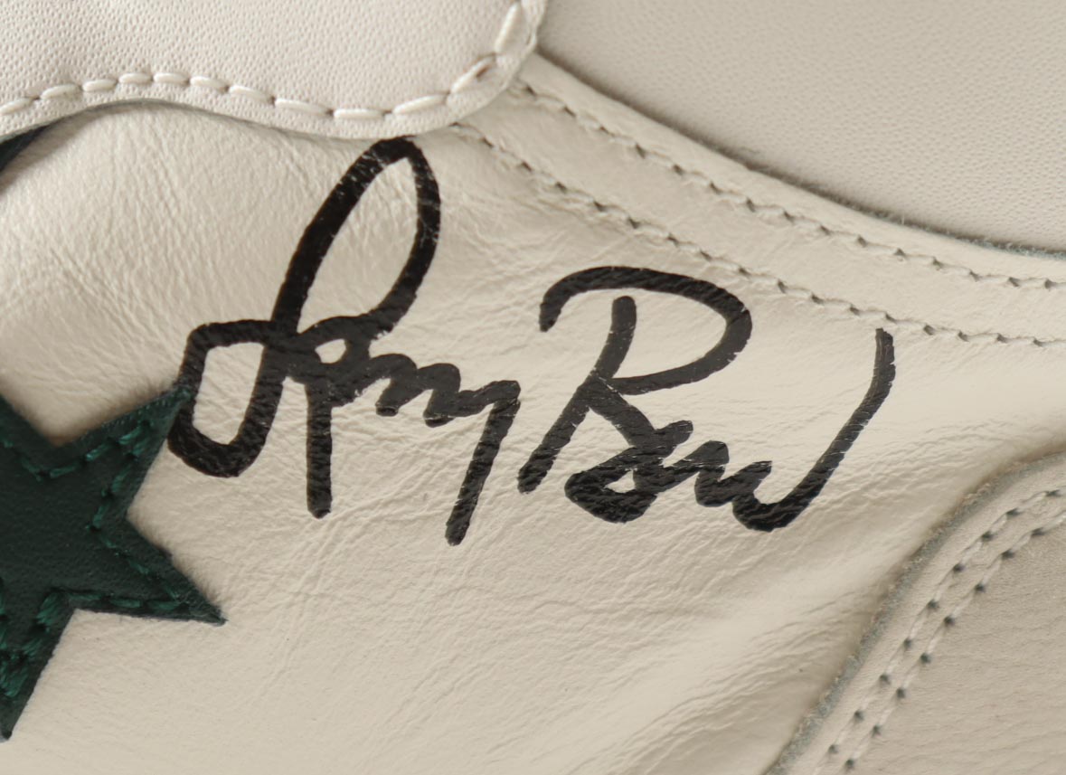 Larry Bird Signed Pair of (2) Converse All Star White Leather Basketball Shoes (PSA) at PristineAuction.com Larry Bird Signed Pair of (2) Converse All Star White Leather Basketball Shoes (PSA) at PristineAuction.com