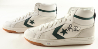 Larry Bird Signed Pair of (2) Converse All Star White Leather Basketball Shoes (PSA) at PristineAuction.com