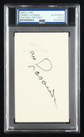 Tommy Lasorda Signed Index Card (PSA) at PristineAuction.com