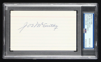 Joe McCarthy Signed Index Card (PSA 10) at PristineAuction.com