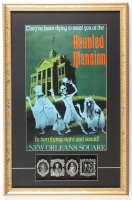 Disney's Haunted Mansion Custom Framed Art Print Display with Set of (4) Souvenir Mansion Plaques at PristineAuction.com