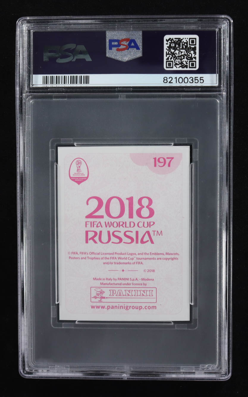 Kylian Mbappe 2018 Panini World Cup Stickers 670 #197 (PSA 8) at PristineAuction.com Kylian Mbappe 2018 Panini World Cup Stickers 670 #197 (PSA 8) at PristineAuction.com