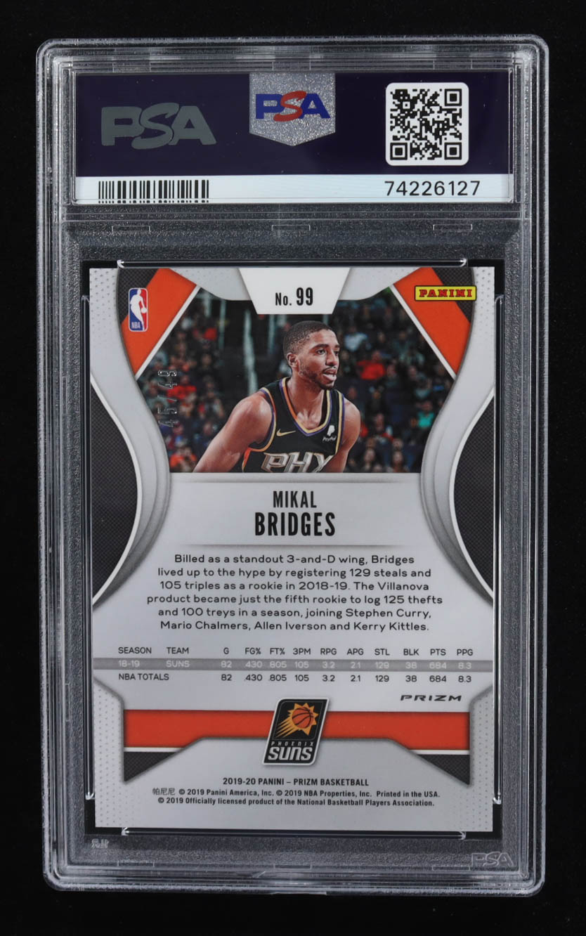 Mikal Bridges 2019-20 Panini Prizm Prizms Orange #99 #45/49 (PSA 10) at PristineAuction.com Mikal Bridges 2019-20 Panini Prizm Prizms Orange #99 #45/49 (PSA 10) at PristineAuction.com
