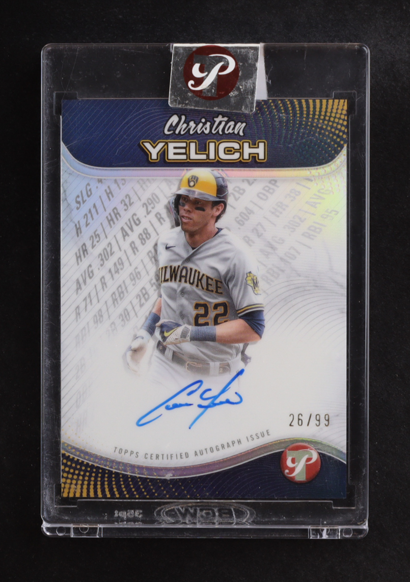 Christian Yelich 2024 Topps Pristine Pristine Production Autographs #PPACY #26/99 at PristineAuction.com Christian Yelich 2024 Topps Pristine Pristine Production Autographs #PPACY #26/99 at PristineAuction.com