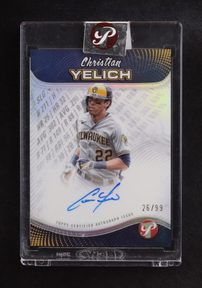 Christian Yelich 2024 Topps Pristine Pristine Production Autographs #PPACY #26/99