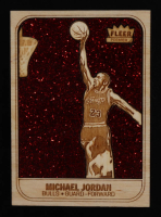 Michael Jordan Fleer Premier Custom Wood Art Trading Card #57 at PristineAuction.com