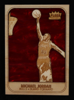Michael Jordan Fleer Premier Wood Art #57 at PristineAuction.com