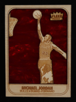 Michael Jordan Fleer Premier Wood Art #57 at PristineAuction.com
